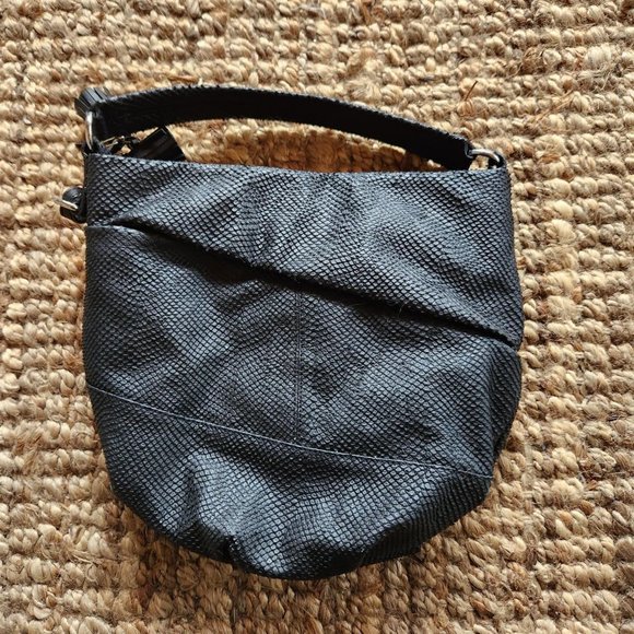 Vtg y2k L.A.M.B Gwen Stephani Black Leather Purse - Picture 2 of 8